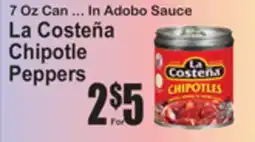 SuperFresh La Costeña Chipotle Peppers offer