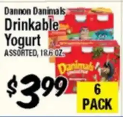 Western Beef Dannon Danimals Drinkable Yogurt offer