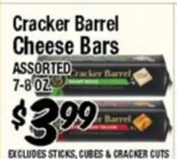 Western Beef Cracker Barrel Cheese Bars offer