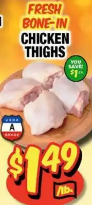 Western Beef FRESH BONE-IN CHICKEN THIGHS offer