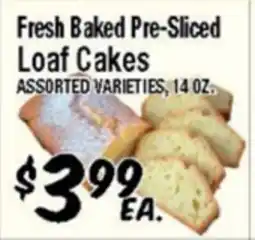 Western Beef Fresh Baked Pre-Sliced Loaf Cakes offer