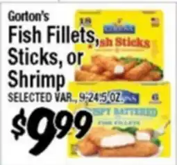 Western Beef Gorton's Fish Fillets, Sticks, or Shrimp offer