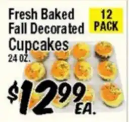 Western Beef Fresh Baked Fall Decorated Cupcakes offer