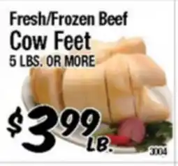 Western Beef Fresh/Frozen Beef Cow Feet offer