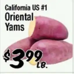 Western Beef California US #1 Oriental Yams offer
