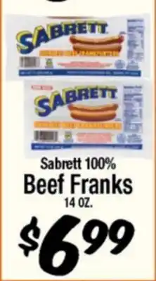 Western Beef Sabrett 100% Beef Franks offer
