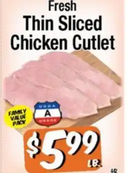Western Beef Fresh Thin Sliced Chicken Cutlet offer