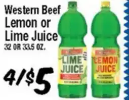 Western Beef Western Beef Lemon or Lime Juice offer