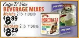 Restaurant Depot Caffe D Vita BEVERAGE MIXES offer