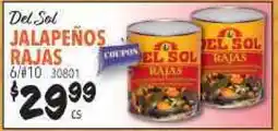 Restaurant Depot Del Sol JALAPEÑOS RAJAS offer