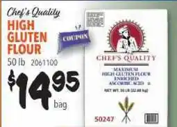 Restaurant Depot Chef's Quality HIGH GLUTEN FLOUR offer
