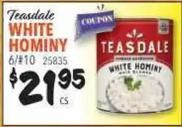 Restaurant Depot Teasdale WHITE HOMINY offer