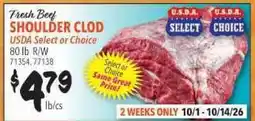 Restaurant Depot SHOULDER CLOD offer