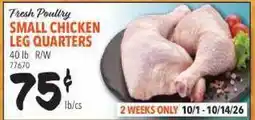 Restaurant Depot Fresh Poultry SMALL CHICKEN LEG QUARTERS offer