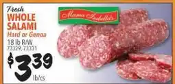 Restaurant Depot WHOLE SALAMI Hard or Genoa offer
