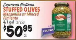 Restaurant Depot Supremo Italiano Stuffed Olives offer