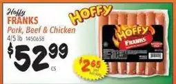 Restaurant Depot Hoffy FRANKS offer