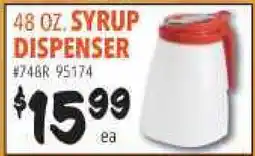 Restaurant Depot 48 OZ. SYRUP DISPENSER offer