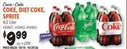 Restaurant Depot COKE, DIET COKE, SPRITE offer