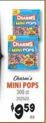 Restaurant Depot Charm's MINI POPS offer