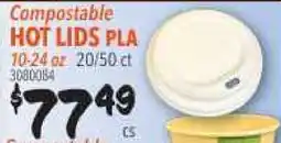 Restaurant Depot Compostable HOT LIDS PLA offer