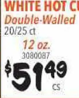 Restaurant Depot WHITE HOT CUP offer