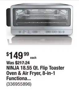 The Home Depot NINJA 18.55 Qt. Flip Toaster Oven & Air Fryer, 8-in-1 Functionality offer