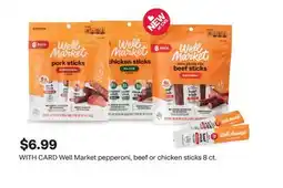 CVS Well Market pepperoni, beef or chicken sticks 8 ct offer