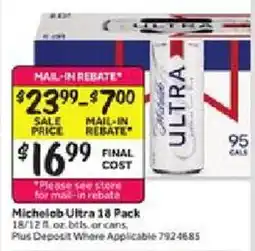 Stop&Shop Michelob Ultra offer