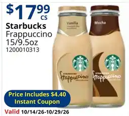 Restaurant Depot Starbucks Frappuccino offer