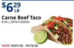 Restaurant Depot Carne Beef Taco offer