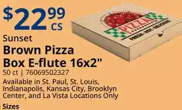 Restaurant Depot Brown Pizza Box E-flute 16x2 offer