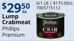 Restaurant Depot Lump Crabmeat Phillips Premium offer