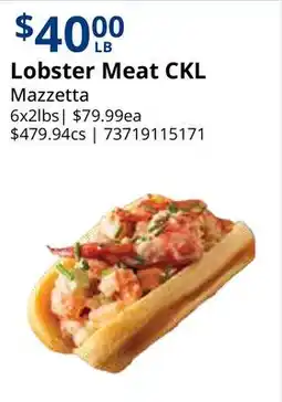 Restaurant Depot Lobster Meat CKL offer