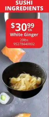 Restaurant Depot White Ginger offer