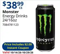 Restaurant Depot Monster Energy Drinks offer