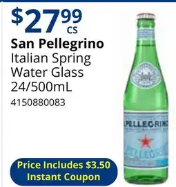 Restaurant Depot San Pellegrino Italian Spring Water Glass offer