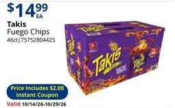 Restaurant Depot Takis Fuego Chips offer