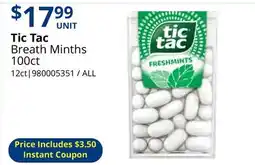 Restaurant Depot Tic Tac Breath Minths offer
