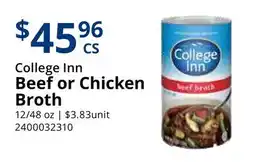 Restaurant Depot College Inn Beef or Chicken Broth offer