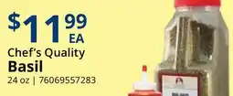 Restaurant Depot Chef's Quality Basil offer