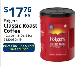 Restaurant Depot Folgers Classic Roast Coffee offer