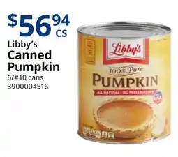 Restaurant Depot Libby's Canned Pumpkin offer