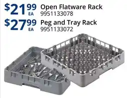 Restaurant Depot Open Flatware Rack, Peg and Tray Rack offer