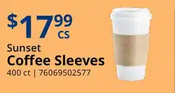 Restaurant Depot Sunset Coffee Sleeves offer