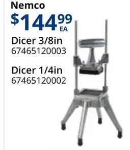 Restaurant Depot Nemco Dicer 3/8in 67465120003 Dicer 1/4in 67465120002 offer