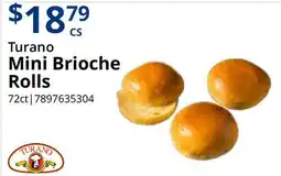 Restaurant Depot Turano Mini Brioche Rolls offer