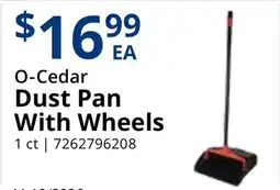 Restaurant Depot O-Cedar Dust Pan With Wheels offer