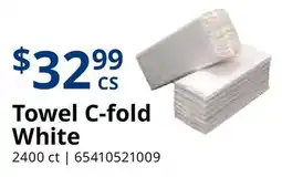 Restaurant Depot Towel C-fold White offer