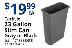 Restaurant Depot Carlisle 23 Gallon Slim Can offer